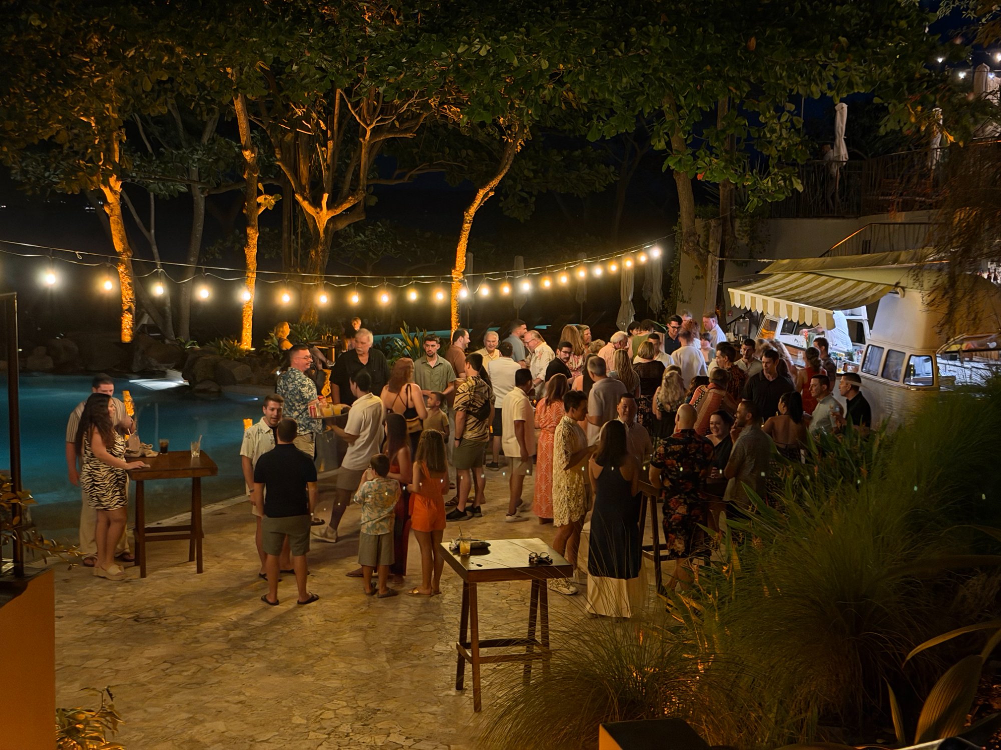 Welcome reception at Gaio Pool